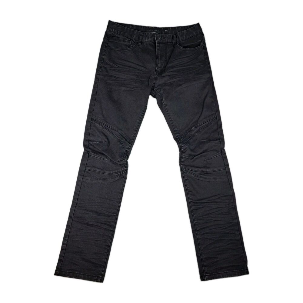 Decibel Jeans Men's 34x32 Black Denim Straight Skinny